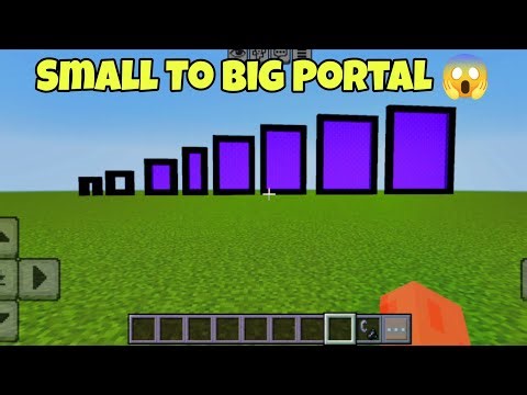 Minecraft video👀|| small to big portal‼️ #minecraft #video #gaming #viral
