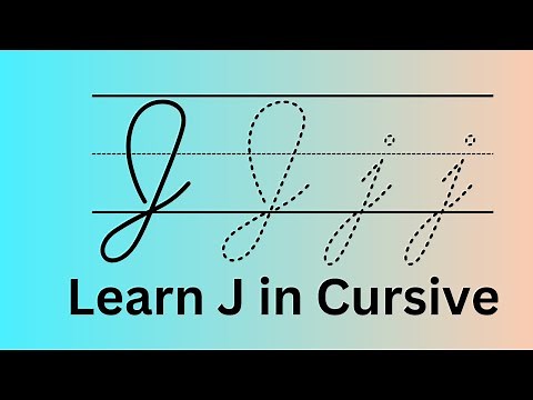 Cursive J: How to Write J in Cursive