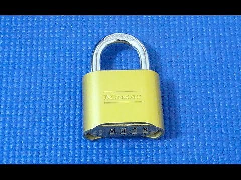(Picking 120) How to open a MasterLock 175D if you've lost your combination
