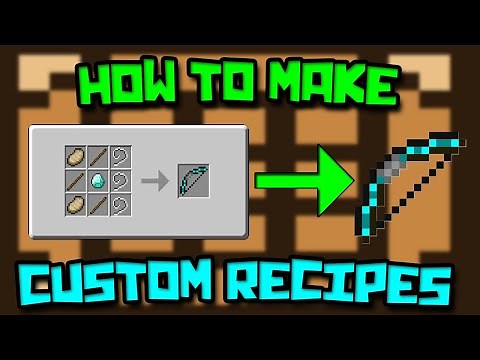 How To Create Custom Crafting Recipes In Minecraft 1.20 - Datapack Tutorial
