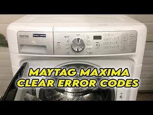 Maytag Maxima Washer: How to Clear Error Codes