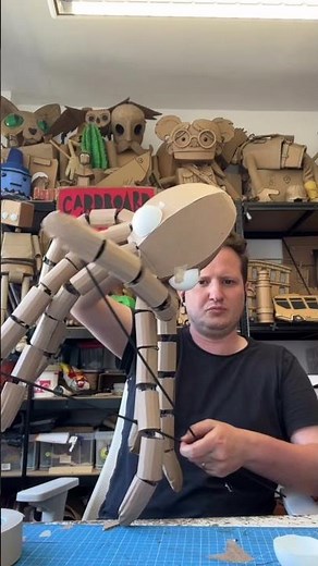 Work in progress of a cardboard baby octopus!! #puppet