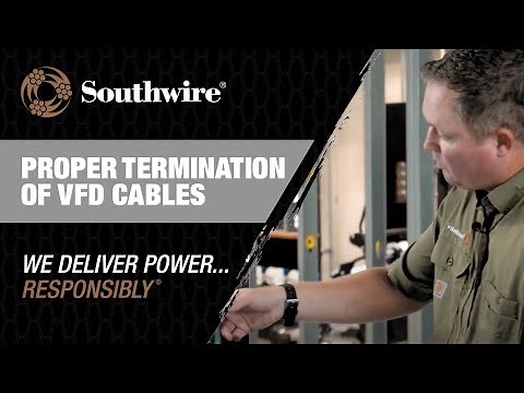 Proper termination of VFD cables