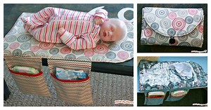 DIY Travel Diaper Changing Pad and Clutch Bag