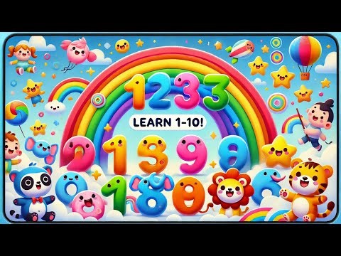 🎉 Number Learning 1–10 | Educational Video for Kids