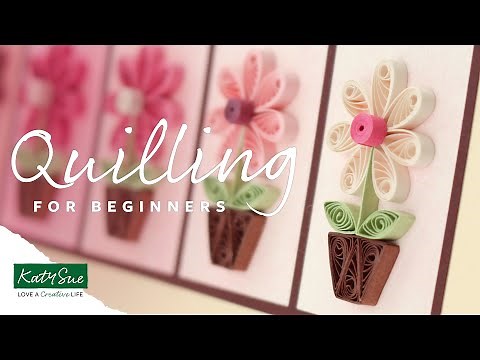 Paper Quilling For Beginners | Basic Shapes Tutorial + Make A Quilled Flower