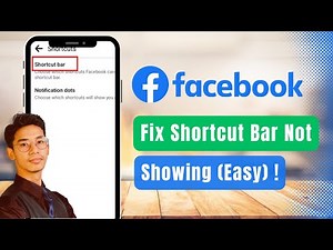 Facebook Shortcut Bar Not Showing - Easy Fix !