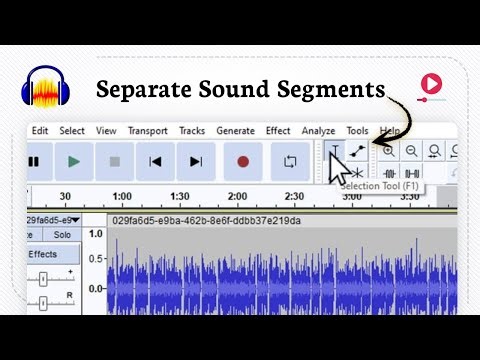 How to split audio in Audacity (Segment Created)