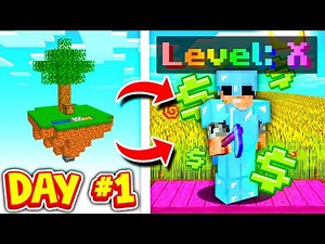 The BEST START on DAY ONE of *NEW* SKYBLOCK MAP | Minecraft SKYBLOCK SERVER #1