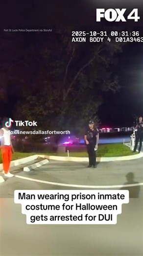 16 reactions | So he dresses as a Prison inmate for Halloween but gets arrested lol | Thomas Gaspard | Facebook