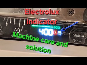 Electrolux indicator "Machine care" and how to start The auto-cleaning