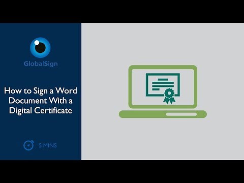 How to Sign a Word Document With a Digital Certificate