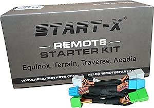 Start-X Remote Starter Kit for Chevy Equinox/Traverse/GMC Terrain (2018, 2019, 2020, 2021, 2022, 2023, 2024) & GMC Acadia (2017-24) | Push-to-Start Vehicles | Plug N Play | Lock 3X to Remote Start