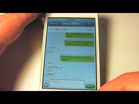 How to enable group messaging on the iPhone