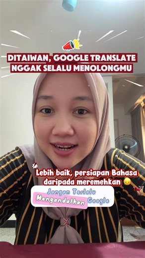 Realita ada majikan yg tidak sabar pakai Google translate 🙌🏻 #tkwtaiwan_indonesia🇮🇩🇹🇼 #calontkwtaiwan🇹🇼 #pmiindonesia #perjuangan #yevapw