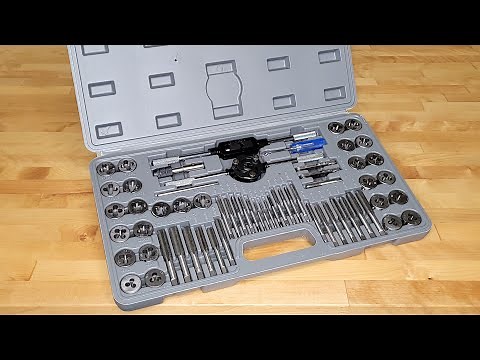 Tap and Die Set 60 Pc Harbor Freight Review | How to use Tap and Die