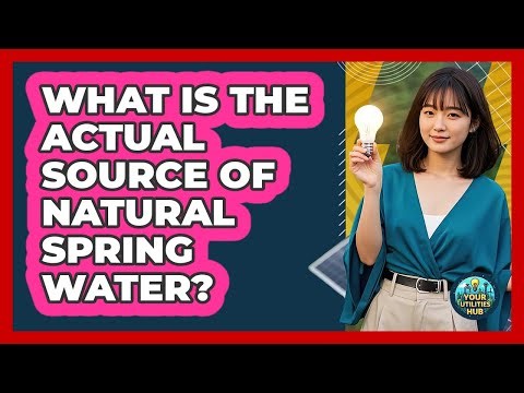 What Is The Actual Source Of Natural Spring Water? - Your Utilities Hub