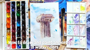 How to draw and paint ancient Greek column | Ala Lopatniov | Skillshare