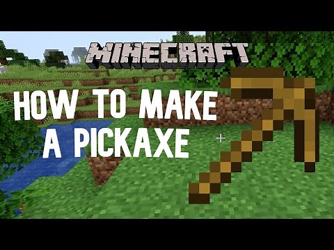 Minecraft | How To Make A Wooden Pickaxe In Survival Mode | For Mining | PSGamerz