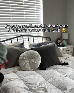 5.4K views · 1.3K reactions | Did you know you could turn your loved one's old t-shirts into a cozy, sentimental quilt?  It's the perfect gift for birthdays, anniversaries, graduation presents or to honor a loved one  See why Project Repat is the #1 most trusted source for high-quality t-shirt blankets, all made in the USA. Sign up to save up to 40% on your first quilt & start your project today! | Project Repat | Facebook