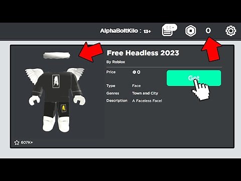 *WORKING* HOW TO GET HEADLESS HEAD FOR FREE ON ROBLOX IN 2023!