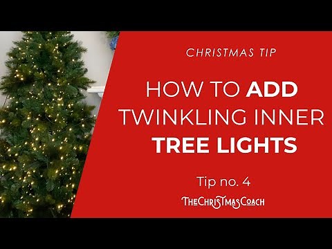 Add Inner Twinkling Lights to your Christmas Tree. Christmas decorating tip - no. 4