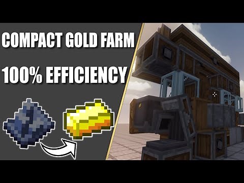 Automated Gold Farm | Minecraft Create Mod Showcase