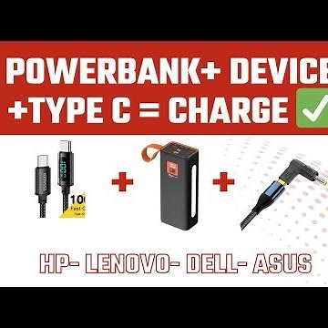 How to charge your hp/ dell laptop with power bank directly