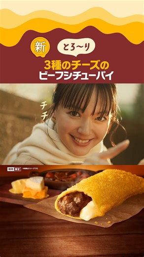 マクドナルド on Instagram: "ビーフシチューパイ？ チッチッチ… 12/3(水)新発売 #とろーり3種のチーズのビーフシチューパイ #ビーフシチューパイ #チーズ #マクドナルド #マック #マクド"