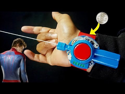How To make Spider-Man web shooter || Amazing Spiderman web shooter DIY || xperiment at home