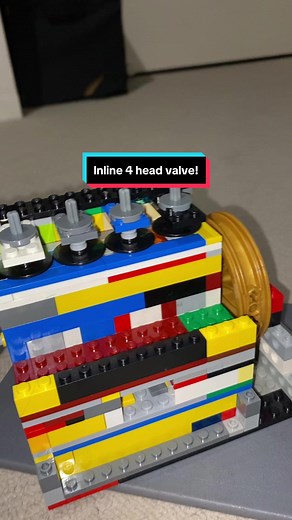 Lego Vacuum Engine - Building a Powerful Inline 4 Valve Motor