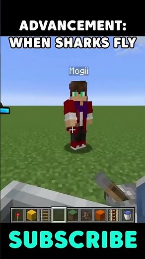 The new Minecraft advancement: When Sharks Fly