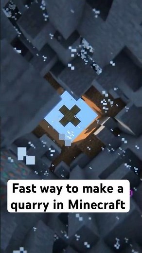 How to make automatic quarry in Minecraft With No Mods