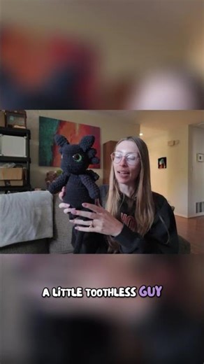 Crochet Barry Pattern Revealed: Toothless Plushie #crochet