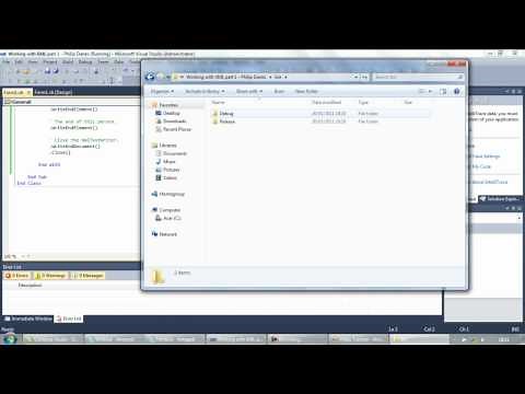 Working with XML files part 1 - Writing to XML (Visual Basic)
