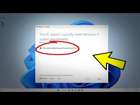 Fix We couldn't update the system reserved partition in Windows 11 / 10 | How To Solve Update Error