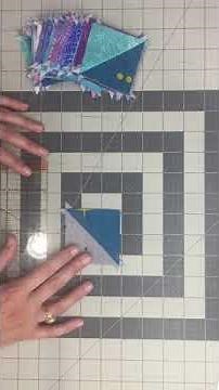 How to square up half square triangle blocks