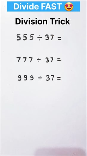 Division Tips and Tricks | Easy Division Tricks for Large and Small Numbers😎 #maths #math #tricks