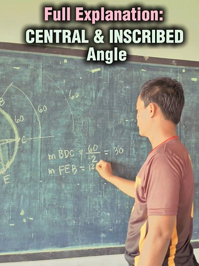 810K views · 29K reactions | : Mathematics Tutorial 邏 ● Full explanation on measurements of CENTRAL angle and INSCRIBED angle. ✏️ #mathematics #education #tutorial #fypシ゚viralシ | Mcoy Blog | Facebook