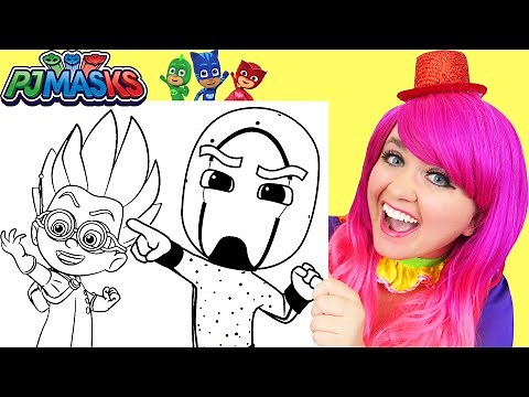 Coloring PJ Masks Villains | Crayons & Markers