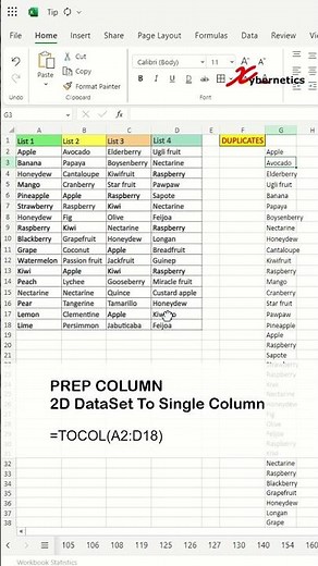 Compare multiple columns in Excel for matches - Excel Tips and Tricks