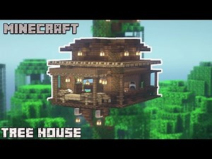 Minecraft | How to Build a Simple Tree House | Survival Base Tutorial