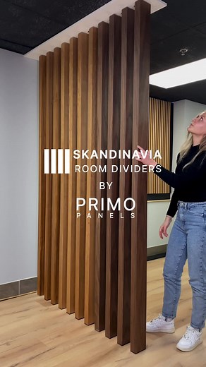 SKANDINAVIA Wood Slat Room Dividers by PRIMO PANELS