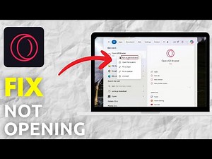 How To Fix Opera Gx Not Opening In Windows 11