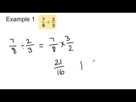 Grade 8 Math: 9.8 - Dividing Fractions
