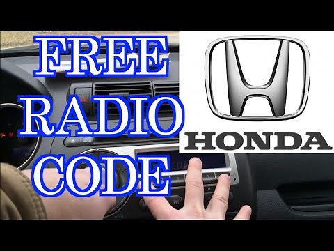 FREE HONDA RADIO CODE