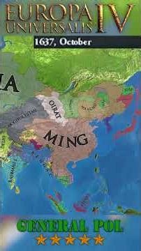 EU4 but with No DLC - Asia timelapse #shorts