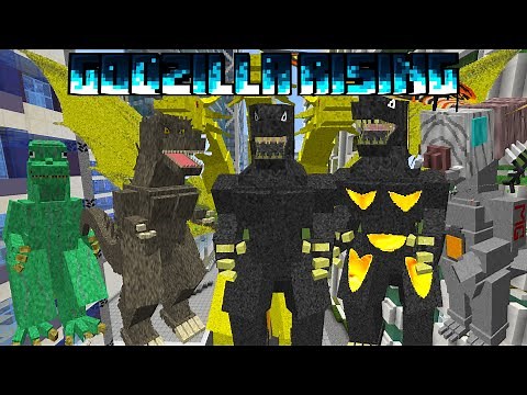 This GODZILLA Minecraft Mod Is CRAZY! (Godzilla Rising Mod Showcase)