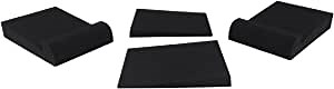 Rockville RRS190S Pair Foam Studio Monitor Isolation Pads, 7.5" x 9.5", 3-Angle Tilt, Vibration Reduction, Durable Foam, for Studio Recording and Home Theater