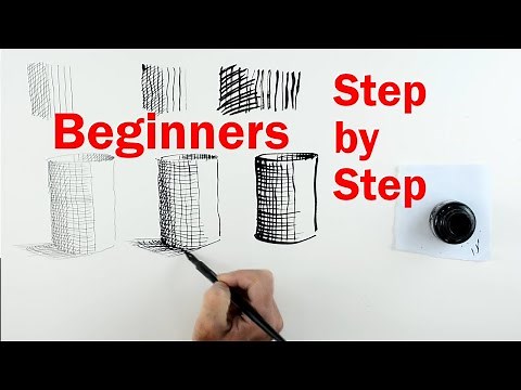 Pen and Ink Beginners: PART 1 - How to Draw using Lines and Pen and Ink
